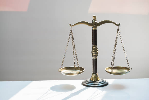 istock Law and Justice concept image, Gray background 1141876401