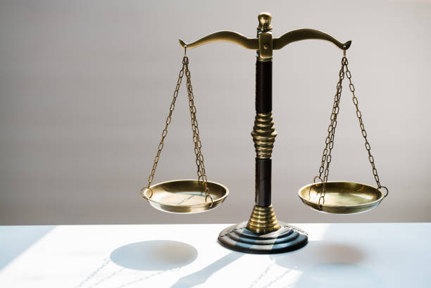 istock Law and Justice concept image, Gray background 1141876694