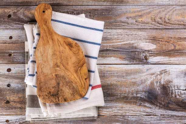 istock Kitchen towels and wooden boards 1141883312