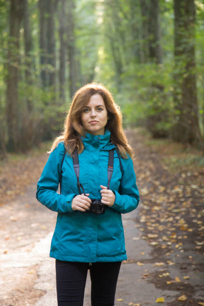 istock Tourist in forest 1141883823