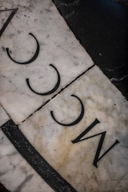 Roman letters close up still on a marble surface
