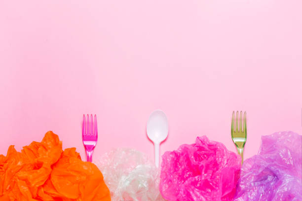 istock Save the planet concept: plastic trash, plastic bags and garbage. Environment pollution concept. 1141890751