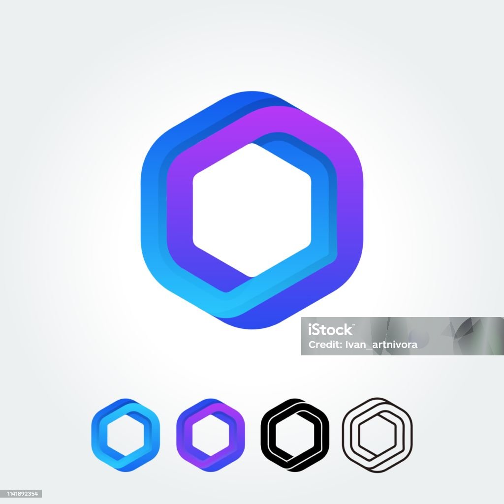 Simple Polygon Design Polygon Design Best For Identity And Logotypes Simple Shape Stock ...