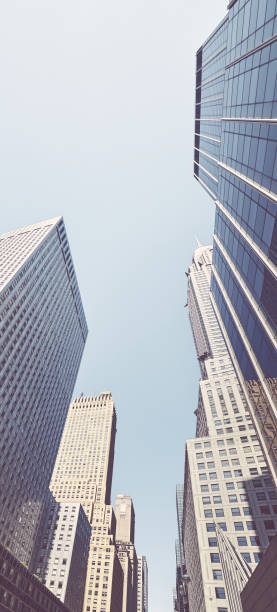 istock Looking up at Manhattan skyscrapers, New York. 1141893932