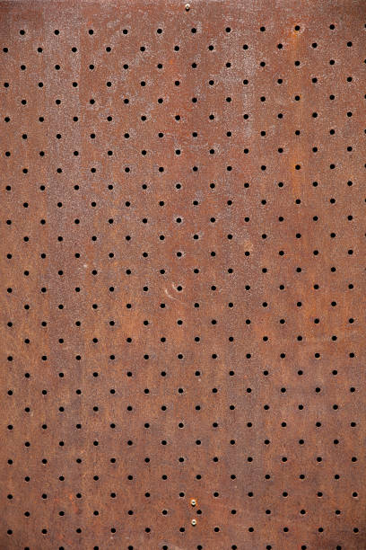 istock Rusted brown steel plate with texture 1141897567