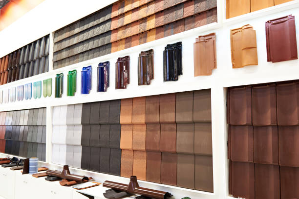 Roof tiles in the store