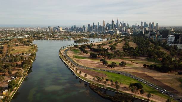 istock Albert Park Lake in autumn 1141910633
