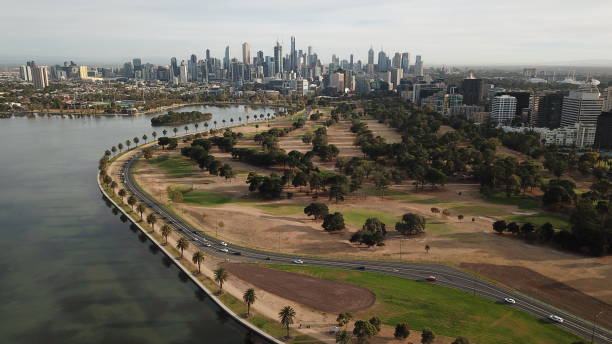 istock Albert Park Lake in autumn 1141911006