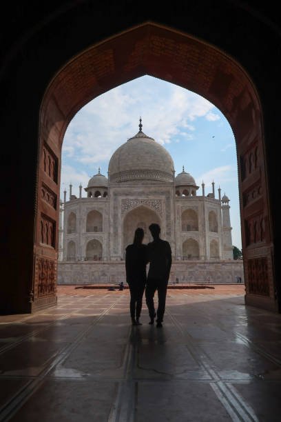 istock View from the gate of Taj Mahal 1141915546
