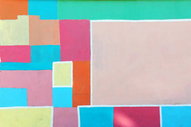 istock Fragment of bright painted concrete wall. City background. Copy space 1141917571