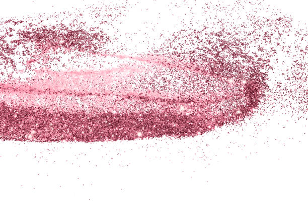 istock Purple glitter sparkles on white background 1141918154
