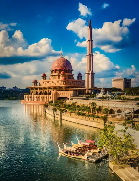 Photo of Putrajaya skyline. Amazing view of  Putra mosque