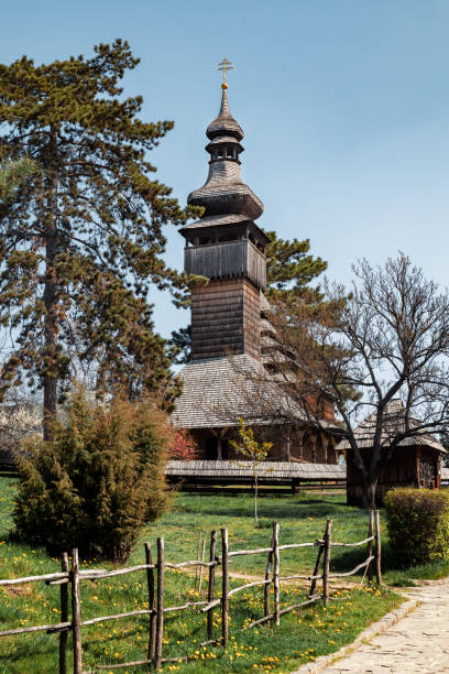 istock Old wooden church 1141930869