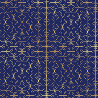 Seamless Art Deco pattern background