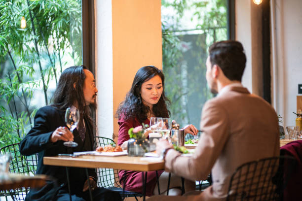 istock Business meeting in modern restaurant 1141939045