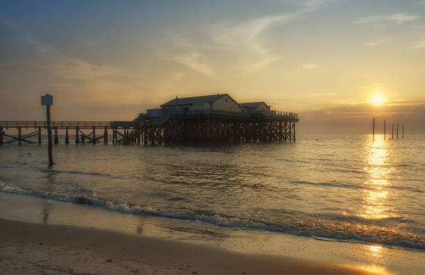 istock Evening at Beach in St.Peter-Ording,North Sea,Germany 1141941172