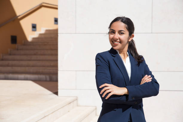 istock Confident ambitious young professional smiling an camera 1141944664