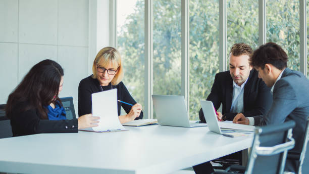 istock Business team working at modern office 1141946089