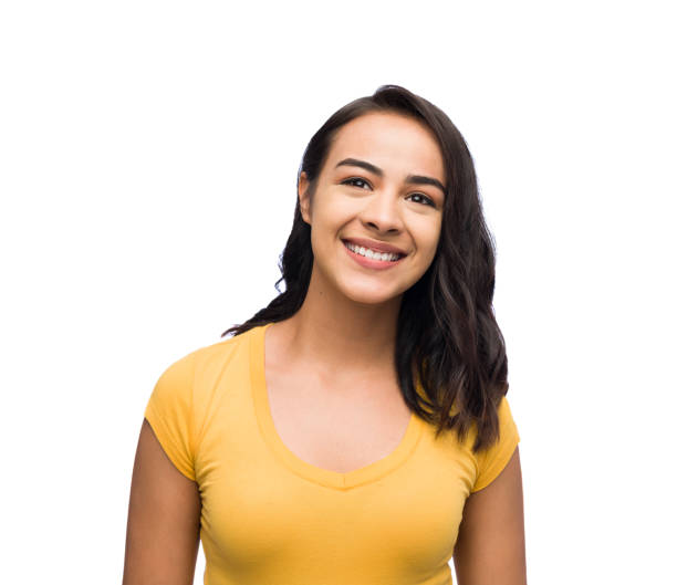 istock Smiling young latin female 1141948263