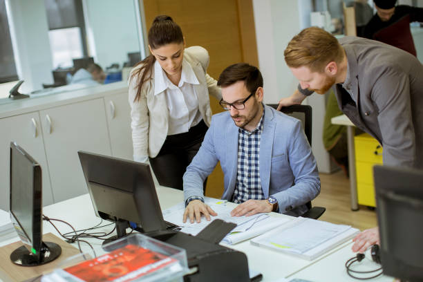 istock Young people working in the office 1141948408