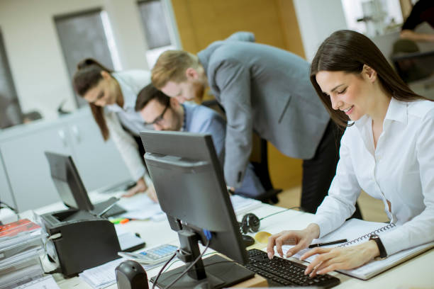 istock Young people working in the office 1141948415