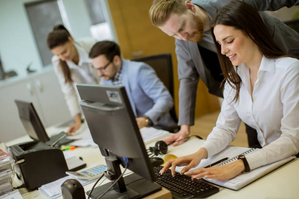 istock Young people working in the office 1141948441
