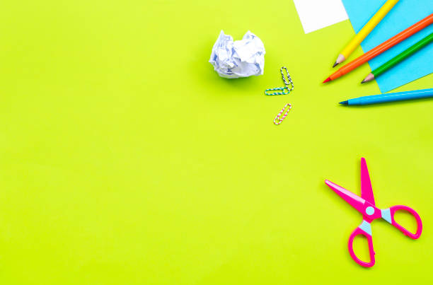 istock Back to school concept on green background 1141948760