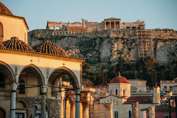 istock Acropolis hill from Monastiraki square. Athens, Greece 1141955246
