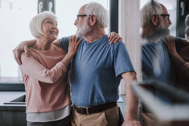 istock Happy elder couple enjoying spending time together 1141960194