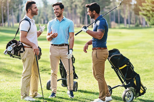 istock Golfers enjoying the time together 1141961411