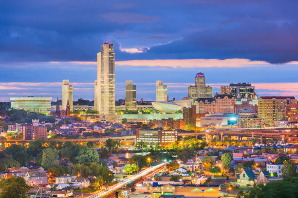 istock Albany, New York, USA skyline 1141966581