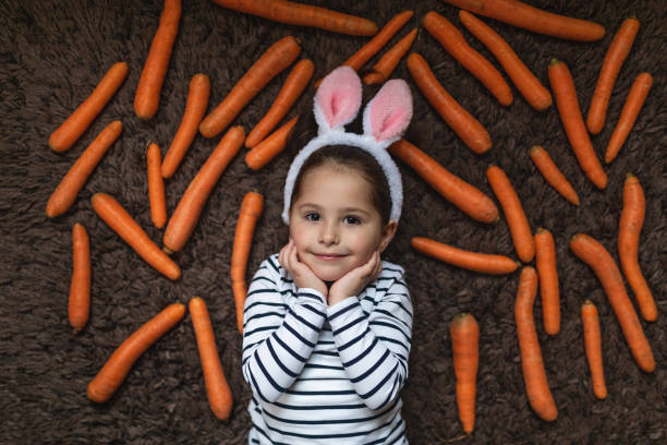 istock Pretty girl with bunny ears 1141968517