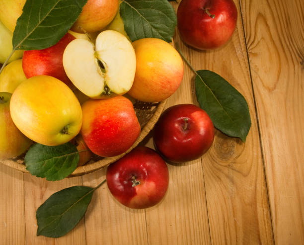 istock image of many ripe apples on table 1141974217