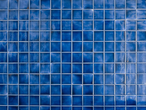 istock classic blue mosaic tile in the pool 1141975602
