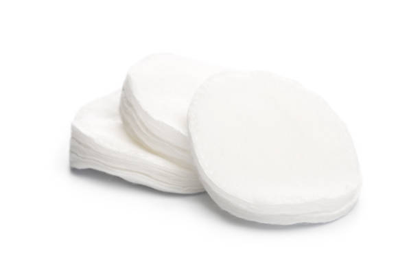 istock Cotton swabs isolated on a white background. Cotton disks 1141976075