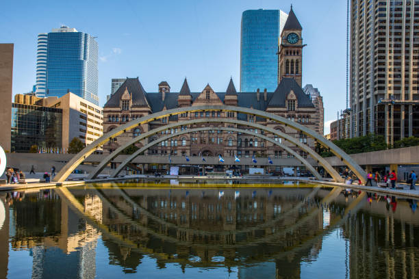 istock Toronto town hall square in financial district 1141976608