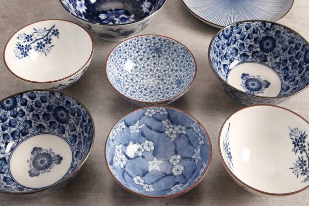 istock Japanese  Pottery - Bowls - Image . 1141980455