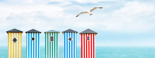 istock Beach Cottages by the Sea 1141980818