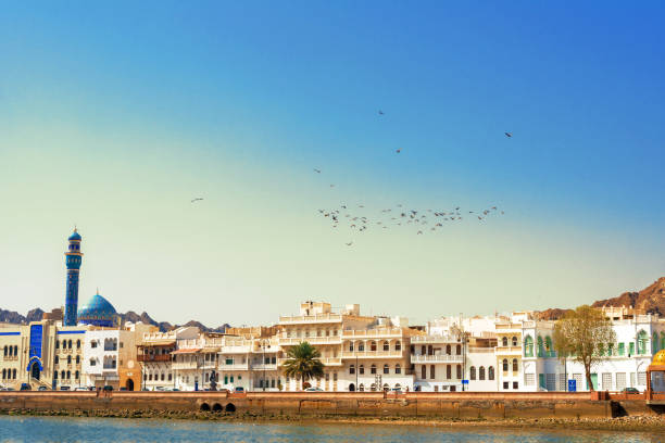 istock Oman - Muskat, Masjid Al Rasool Al A`dham Mosque with flowers 1141982113