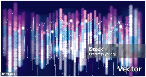 Big Data Network Transmission Image Stock Illustration - Download Image Now - Christmas Card, Data, Christmas Tree