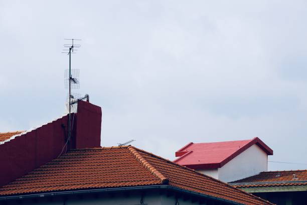 istock television antenna on the roof 1141986932