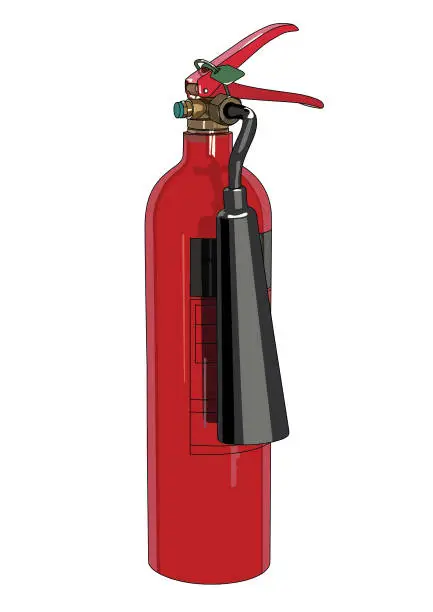 Vector illustration of Fire Extinguisher Foam