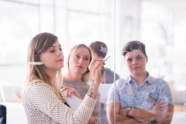 istock Business colleagues planning in office 1141989487