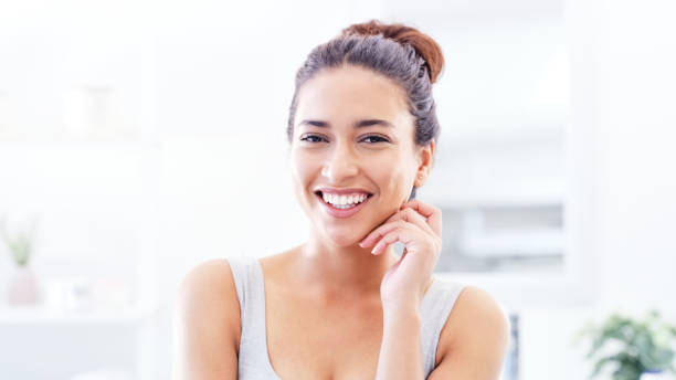 istock Clear skin means happy me 1141996537