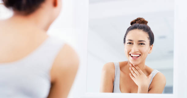 istock My skin never looked better! 1141996553