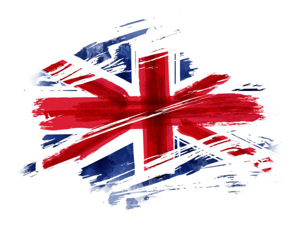 illustrations, cliparts, dessins animés et icônes de drapeau grunge du royaume-uni - british flag vector symbol flag