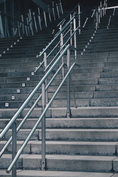 istock stairs architecture in Bilbao city 1142001179