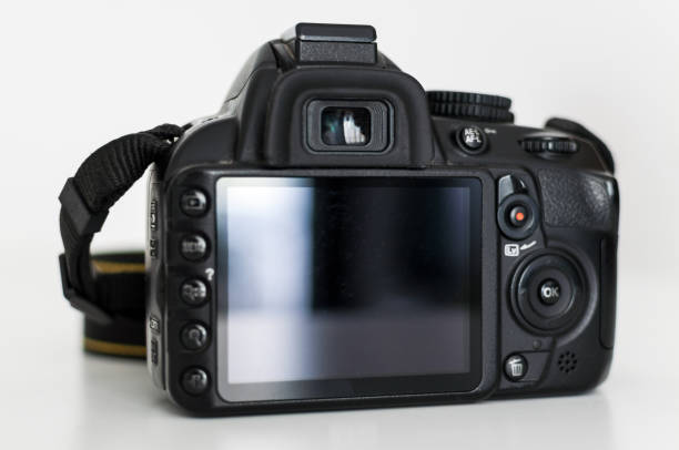 Back of an DSLR stock photo