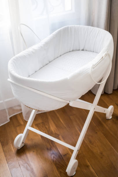 Cradle for baby stock photo