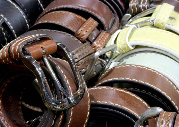 istock leather belts for sale in the artisan workshop 1142006658